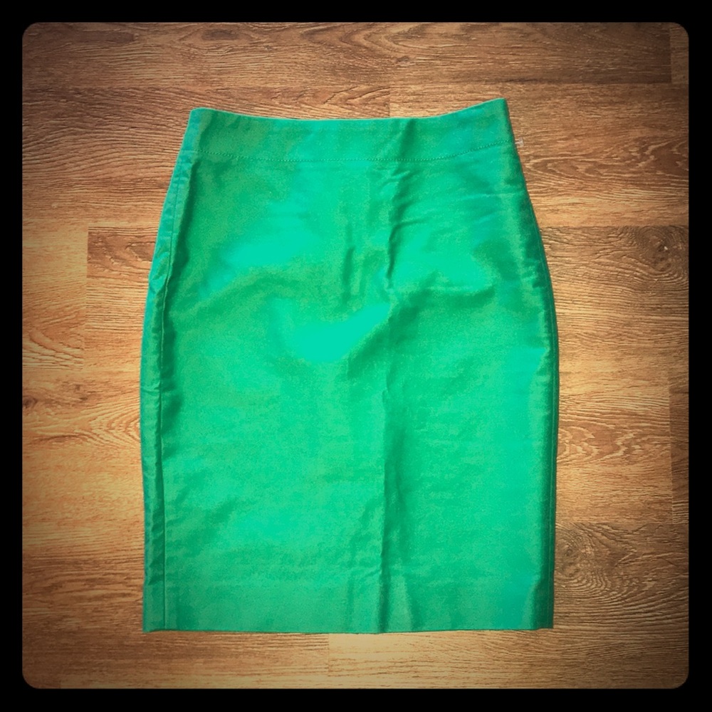 Kelly Green J. Crew No. 2 Pencil Skirt